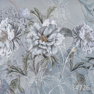 Blooming peonies